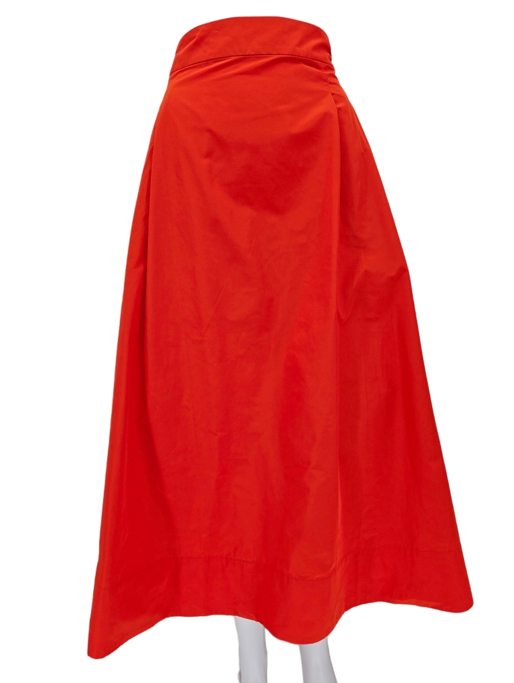 Boden Taffeta Pull-On Midi Skirt Orange 16 New